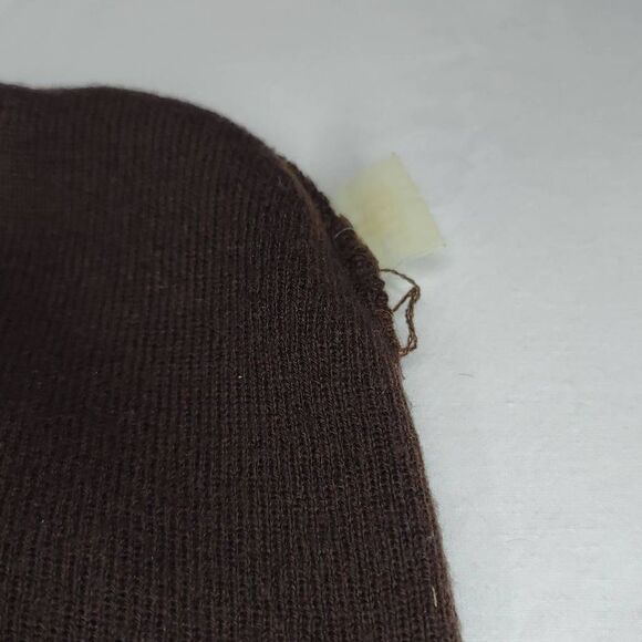 Adult Unisex Dark Matter Coffee Logo Embroidered Beanie Hat Brown - Picture 7 of 7